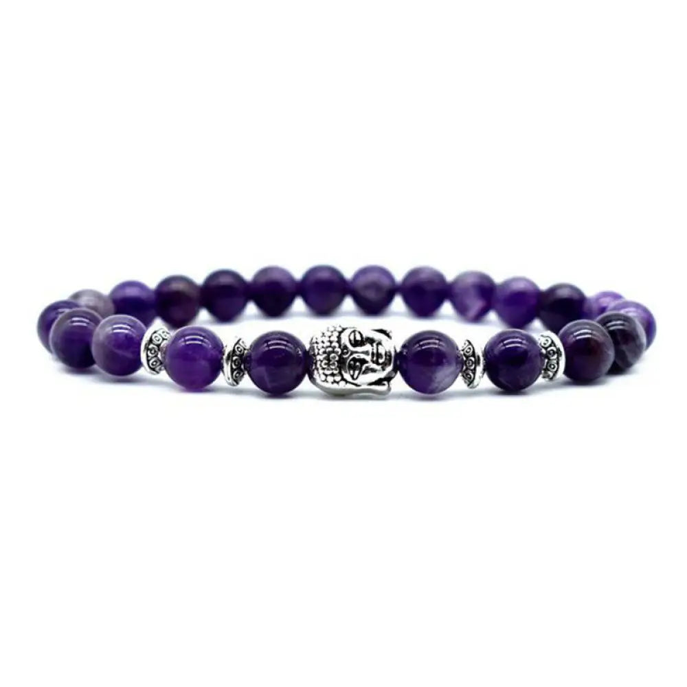 BWOOOH Amethyst Love Healing Bracelet – Tiger Eye and Amethyst crystal healing bracelet for healing and spiritual wellness