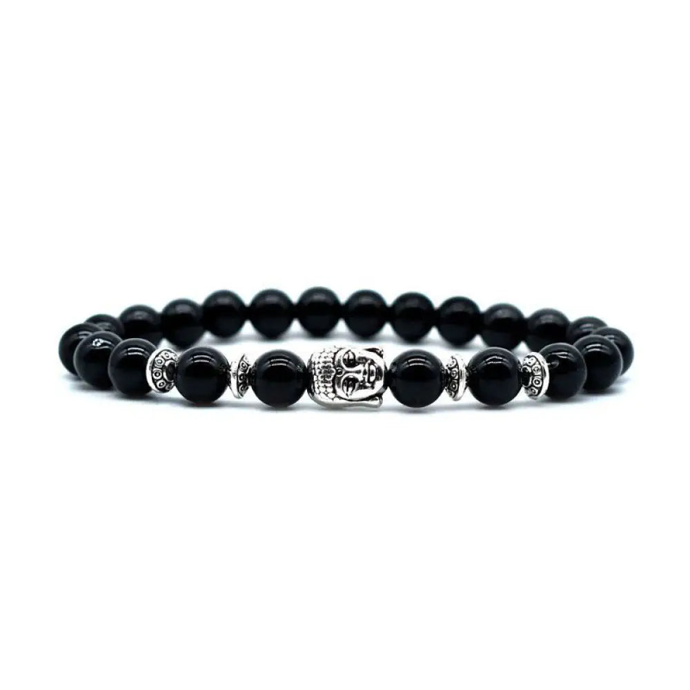 Buddha Stones Amethyst Love Healing Bracelet - BWOOOH - Black Onyx - Bracelet