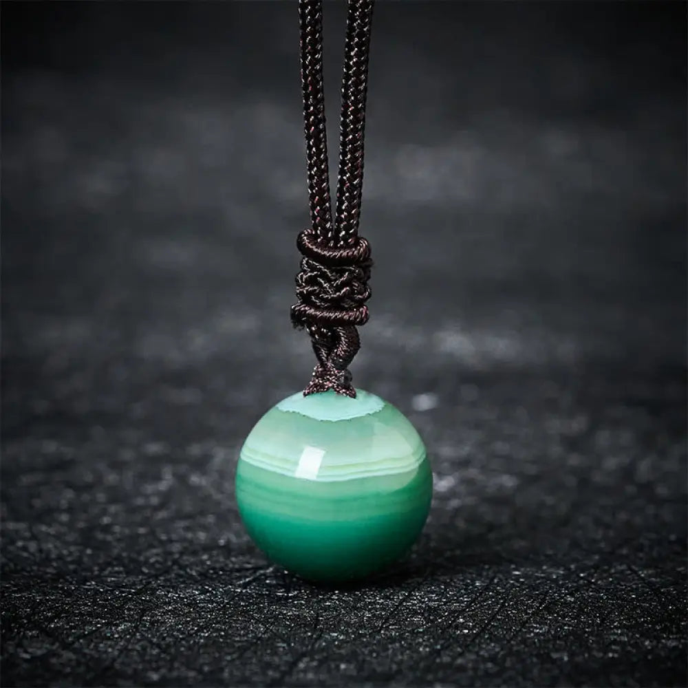 Buddha Stones Amethyst Yellow Agate Various Agate Pink Crystal Lazurite Lapis Lazuli Balance Necklace Pendant - BWOOOH