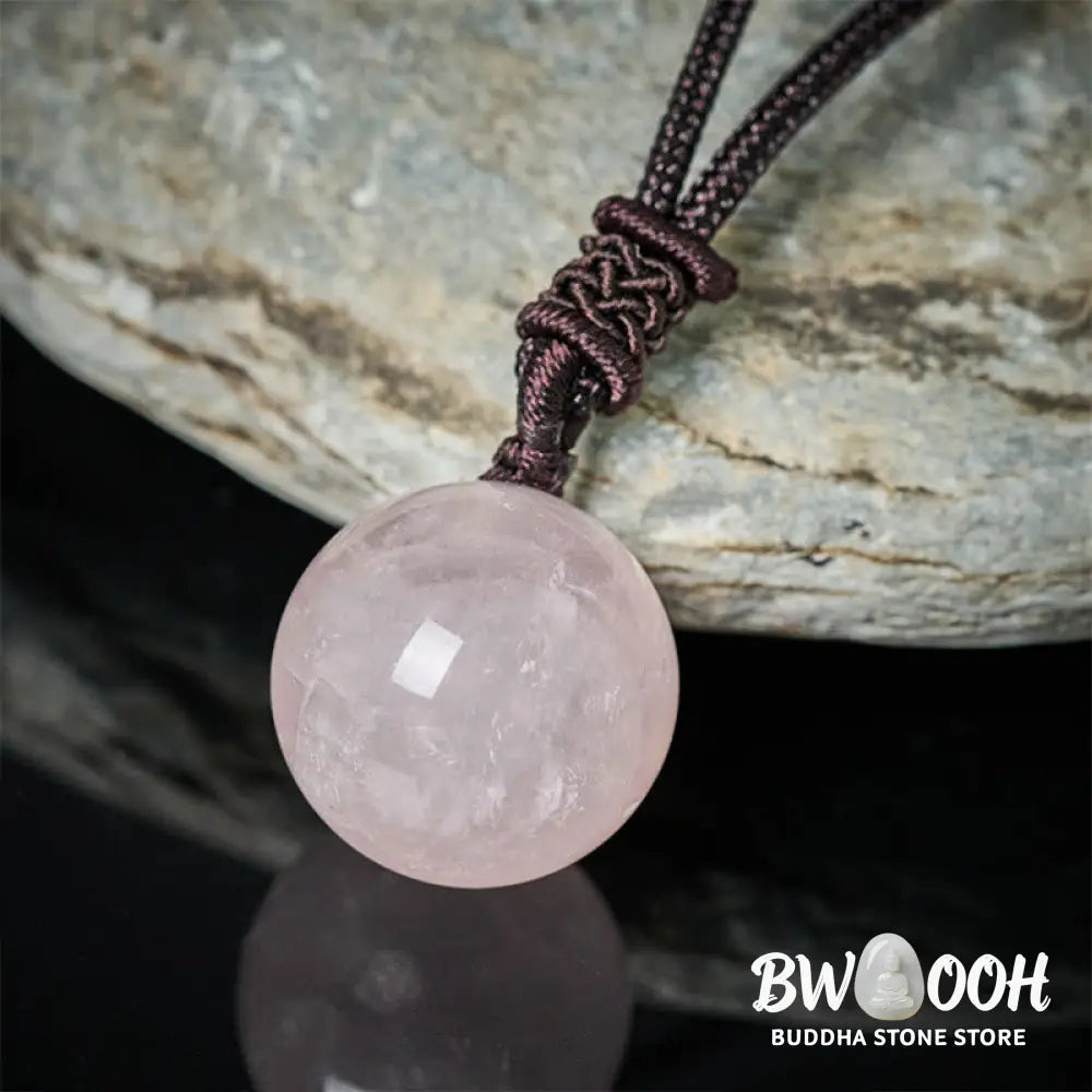 Buddha Stones Amethyst Yellow Agate Various Agate Pink Crystal Lazurite Lapis Lazuli Balance Necklace Pendant - BWOOOH