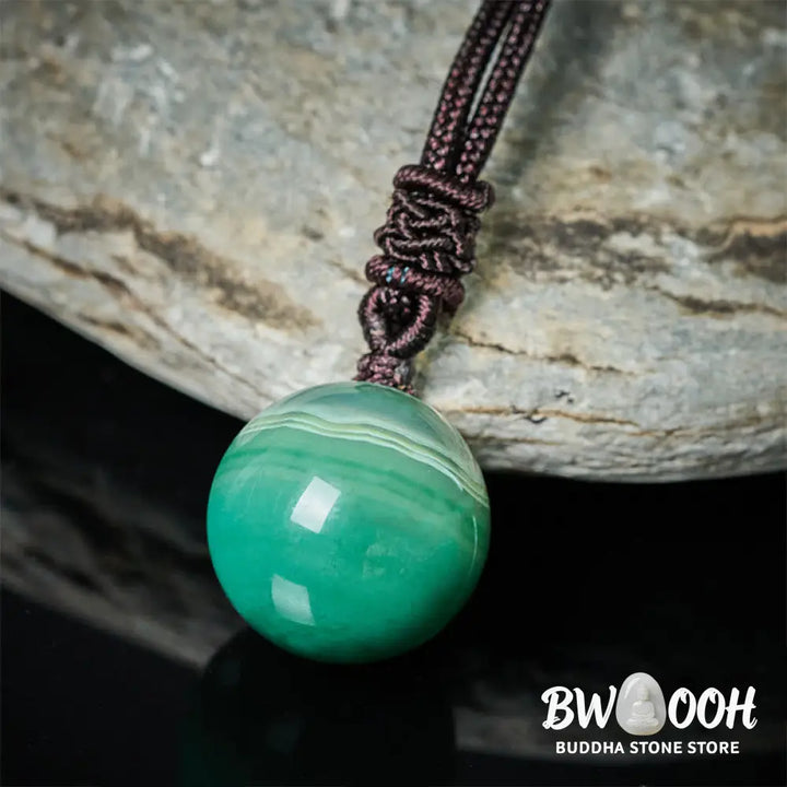Buddha Stones Amethyst Yellow Agate Various Agate Pink Crystal Lazurite Lapis Lazuli Balance Necklace Pendant - BWOOOH