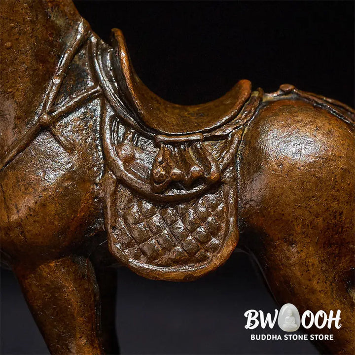 Buddha Stones Ancient Year of the Horse Alloy Home Decoration 7.5*2.6*7 cm - Horse 7.5*2.6*7 cm - Decorations