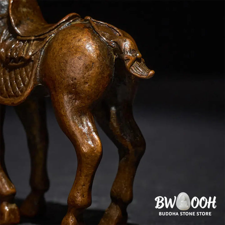 Buddha Stones Ancient Year of the Horse Alloy Home Decoration 7.5*2.6*7 cm - Horse 7.5*2.6*7 cm - Decorations