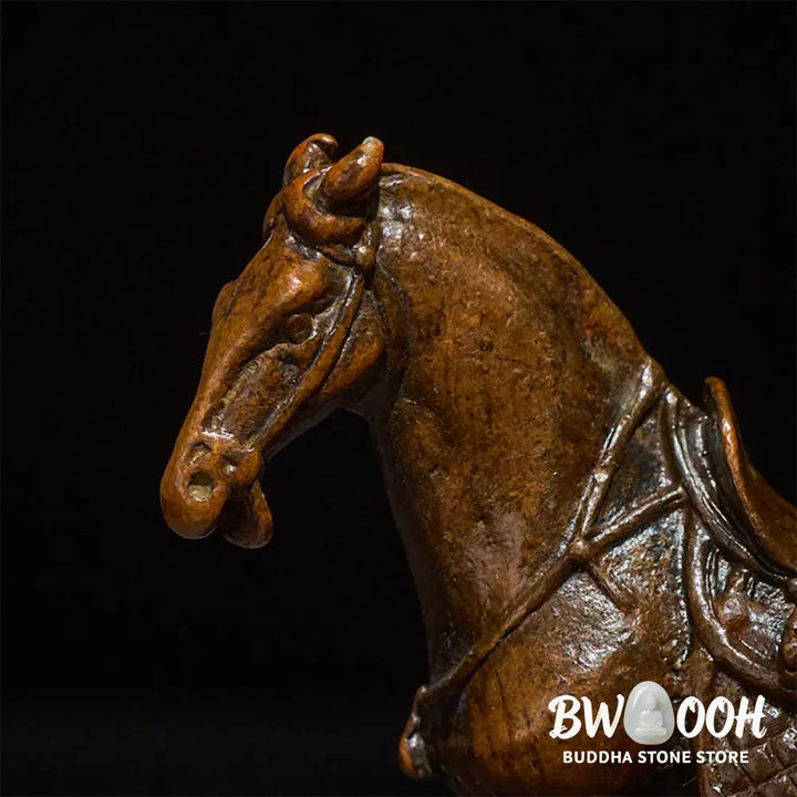 Buddha Stones Ancient Year of the Horse Alloy Home Decoration 7.5*2.6*7 cm - Horse 7.5*2.6*7 cm - Decorations