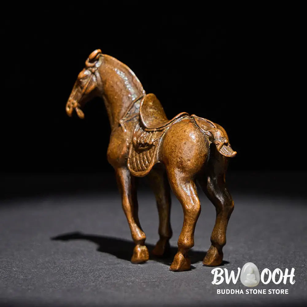 Buddha Stones Ancient Year of the Horse Alloy Home Decoration 7.5*2.6*7 cm - Horse 7.5*2.6*7 cm - Decorations