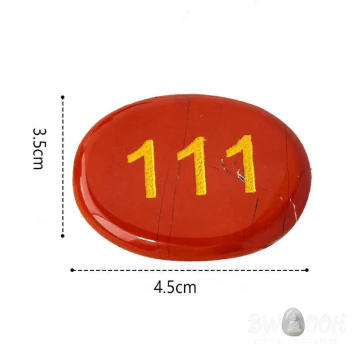 Buddha Stones Angel Numbers White Crystal Red Jasper Pink Crystal Green Aventurine Meditation Palm Stone - Palm Stone