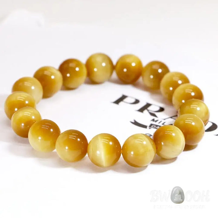 Buddha Stones Anxiety Stress Healing Crystal Tiger Eye Bead Bracelet - BWOOOH - Bracelet