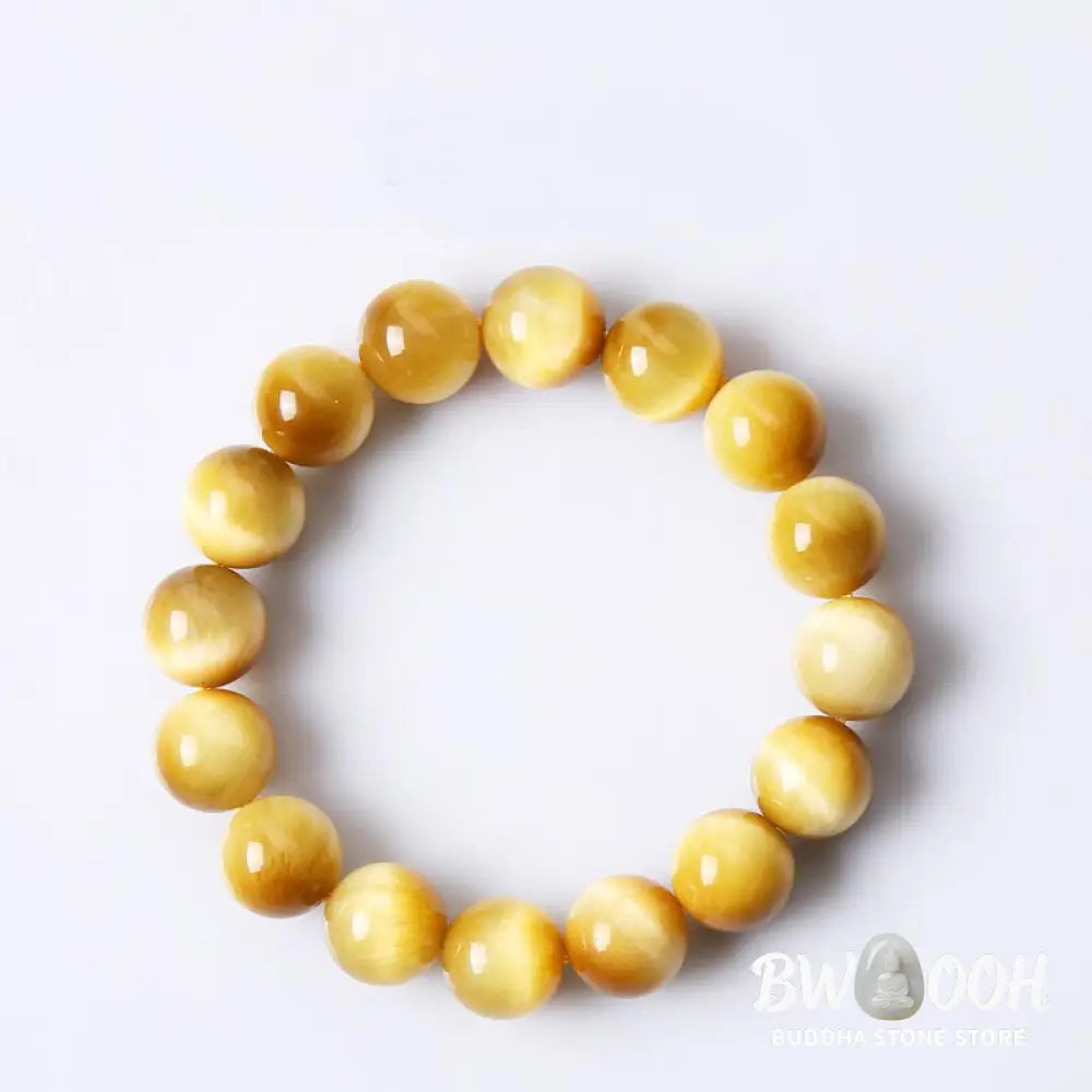 Buddha Stones Anxiety Stress Healing Crystal Tiger Eye Bead Bracelet - BWOOOH - Bracelet
