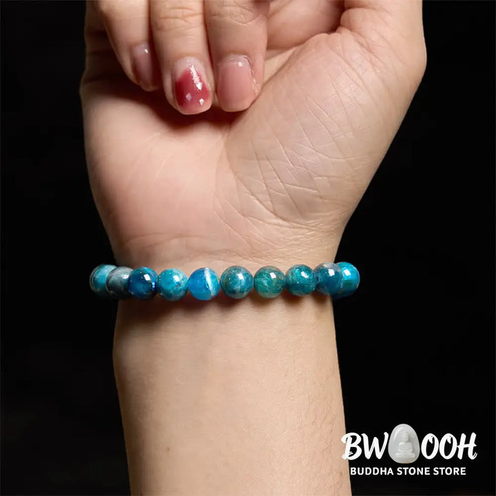 Buddha Stones Apatite Manifestation Bracelet - BWOOOH - Apatite(Wrist Circumference: 14-15cm) - Bracelet