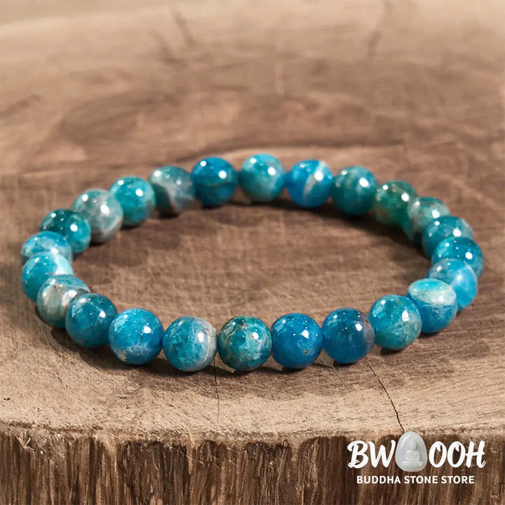 Buddha Stones Apatite Manifestation Bracelet - BWOOOH - Apatite(Wrist Circumference: 14-15cm) - Bracelet