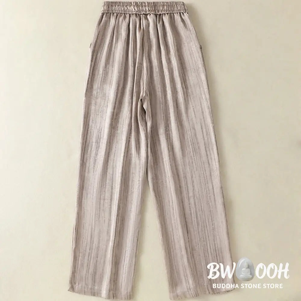 BWOOOH printed yoga pants - Artistic Casual Vertical Lines Pattern D