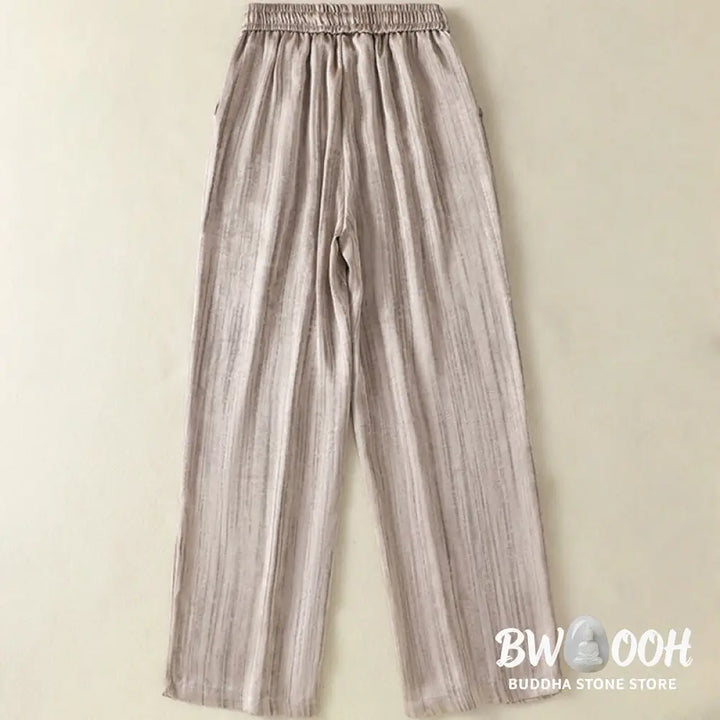 BWOOOH printed yoga pants - Artistic Casual Vertical Lines Pattern D