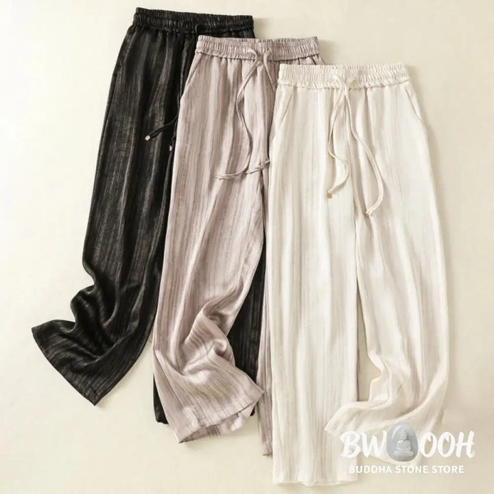 BWOOOH printed yoga pants - Artistic Casual Vertical Lines Pattern D