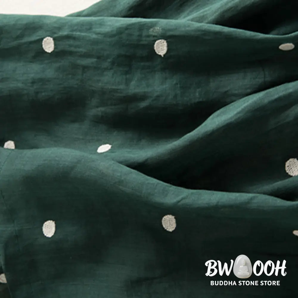 Buddha Stones Artistic Vintage Dot Pattern Women’s Pleated Skirt - Skirt
