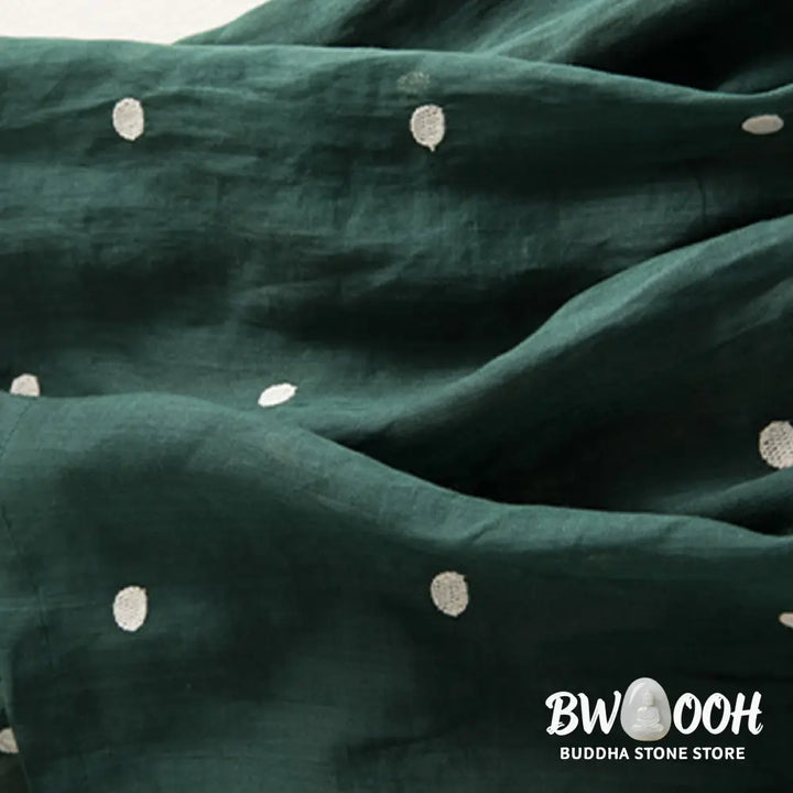 Buddha Stones Artistic Vintage Dot Pattern Women’s Pleated Skirt - Skirt
