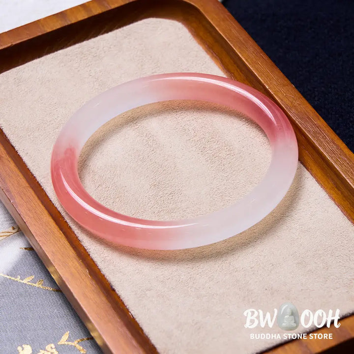 Buddha Stones Attracting Love and Protection Pink Bracelet Bangle Bundle - Bundle