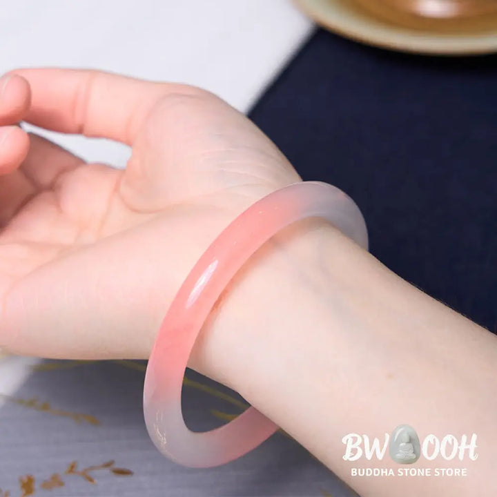 Buddha Stones Attracting Love and Protection Pink Bracelet Bangle Bundle - Bundle