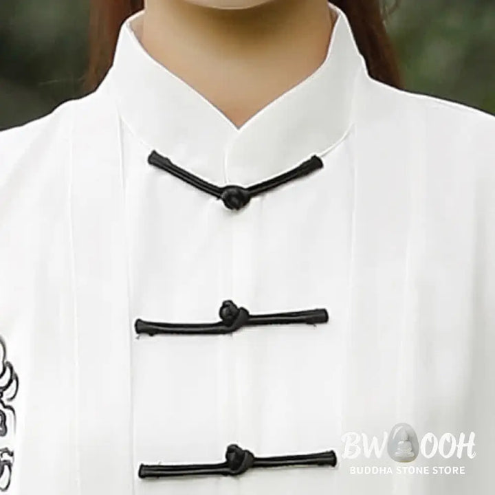 Buddha Stones Auspicious Clouds Gradient Meditation Prayer Spiritual Zen Tai Chi Qigong Practice Women’s Clothing Set