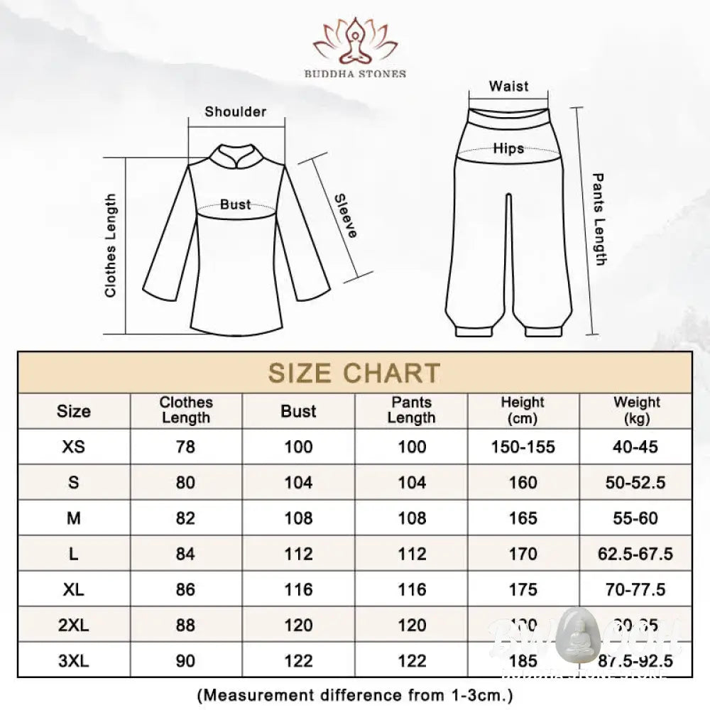 Buddha Stones Auspicious Clouds Gradient Meditation Prayer Spiritual Zen Tai Chi Qigong Practice Women’s Clothing Set