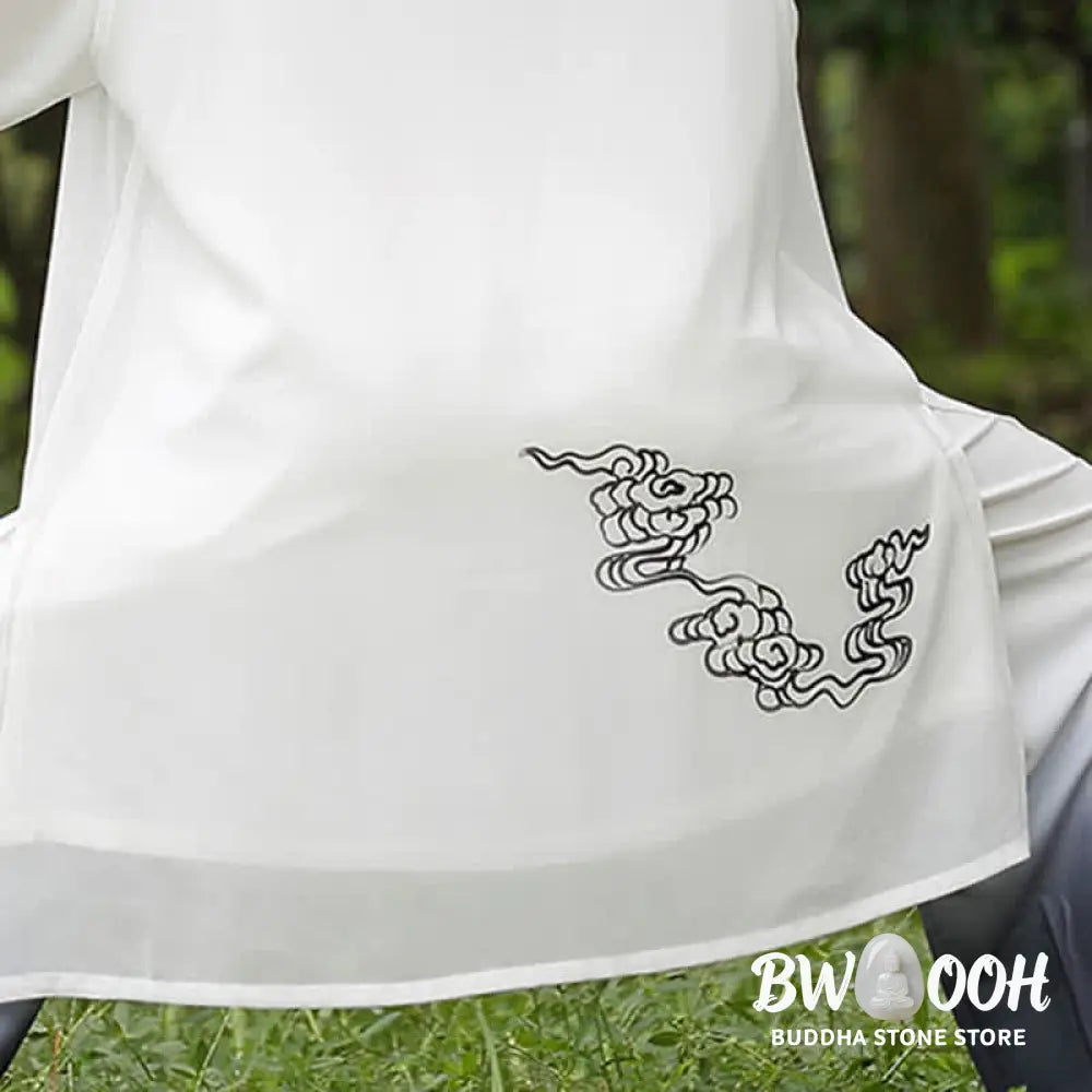 Buddha Stones Auspicious Clouds Gradient Meditation Prayer Spiritual Zen Tai Chi Qigong Practice Women’s Clothing Set