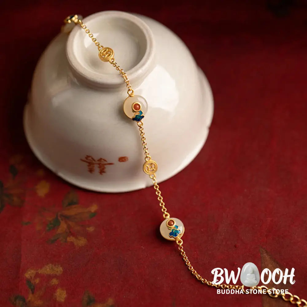 Buddha Stones Auspicious Clouds Jade Pattern Luck Bracelet - BWOOOH - Jade(Prosperity♥Abundance) - Bracelet