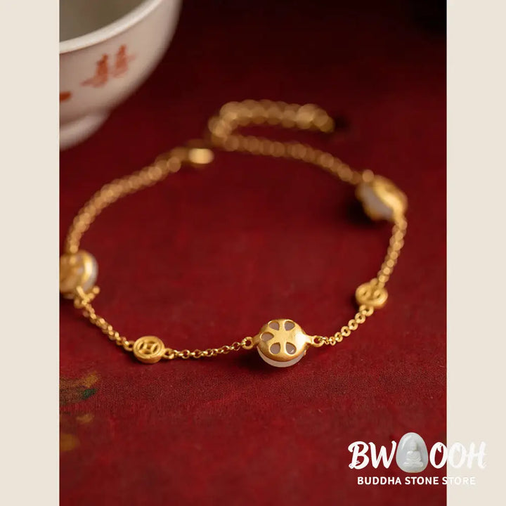 Buddha Stones Auspicious Clouds Jade Pattern Luck Bracelet - BWOOOH - Jade(Prosperity♥Abundance) - Bracelet