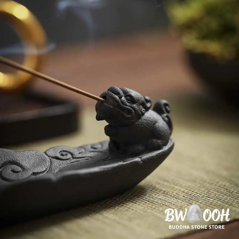 BWOOOH ceramic incense burner - Auspicious Clouds Pixiu Healing Cer