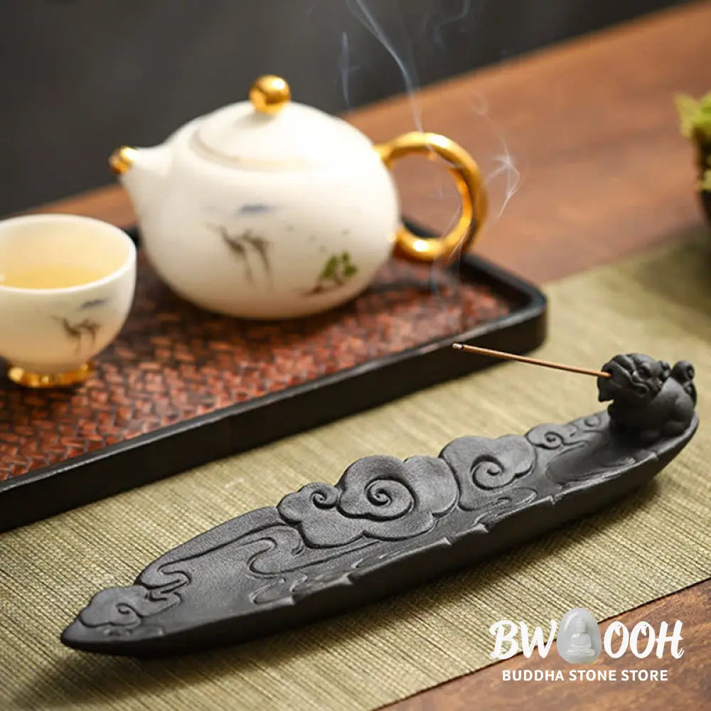BWOOOH ceramic incense burner - Auspicious Clouds Pixiu Healing Cer