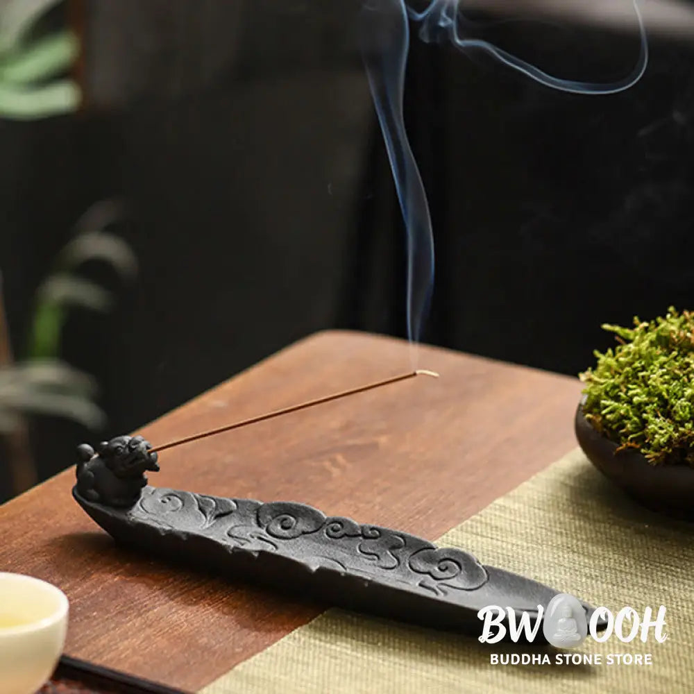 BWOOOH ceramic incense burner - Auspicious Clouds Pixiu Healing Cer