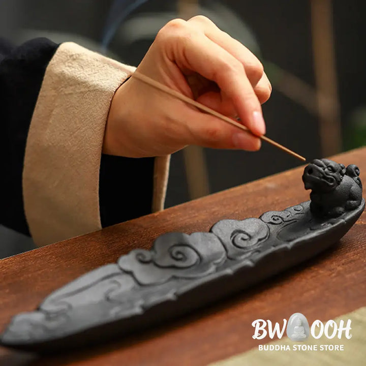BWOOOH ceramic incense burner - Auspicious Clouds Pixiu Healing Cer