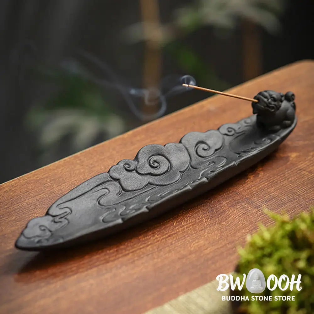 BWOOOH ceramic incense burner - Auspicious Clouds Pixiu Healing Cer