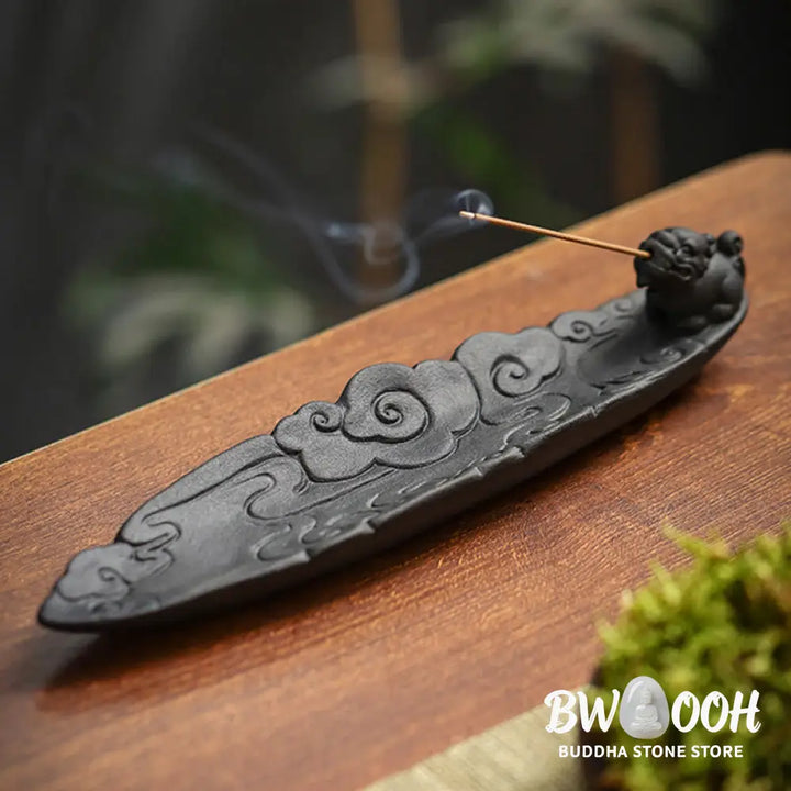 BWOOOH ceramic incense burner - Auspicious Clouds Pixiu Healing Cer