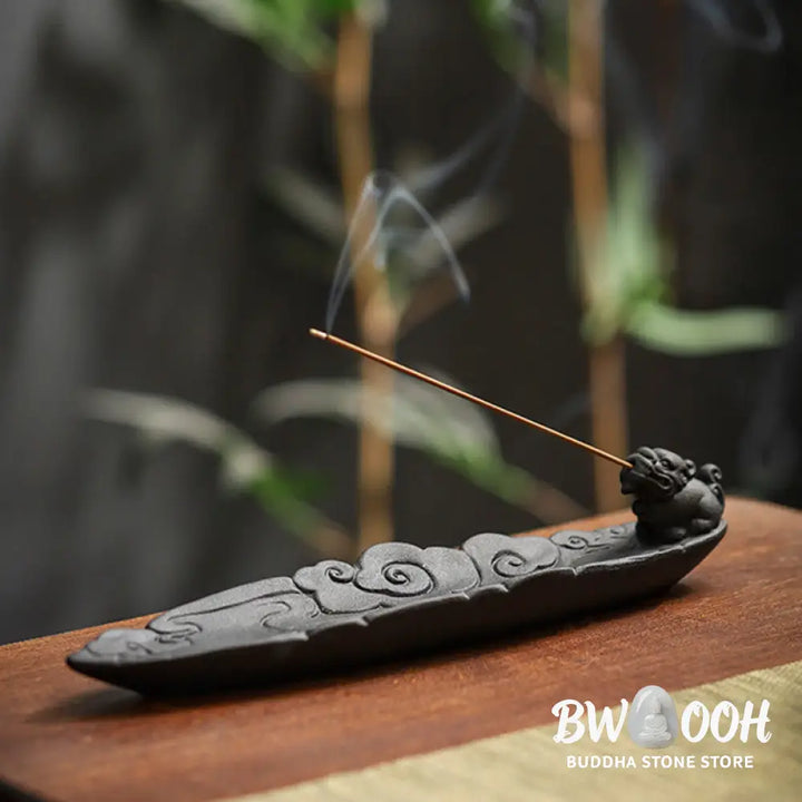 BWOOOH ceramic incense burner - Auspicious Clouds Pixiu Healing Cer