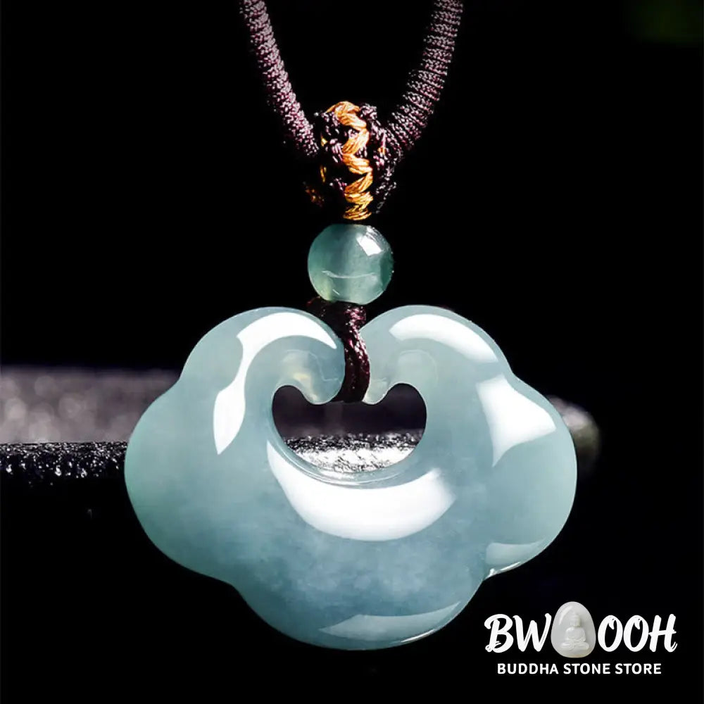 Buddha Stones Auspicious Ruyi Jade Luck Necklace String Pendant - BWOOOH - Jade - Necklaces & Pendants