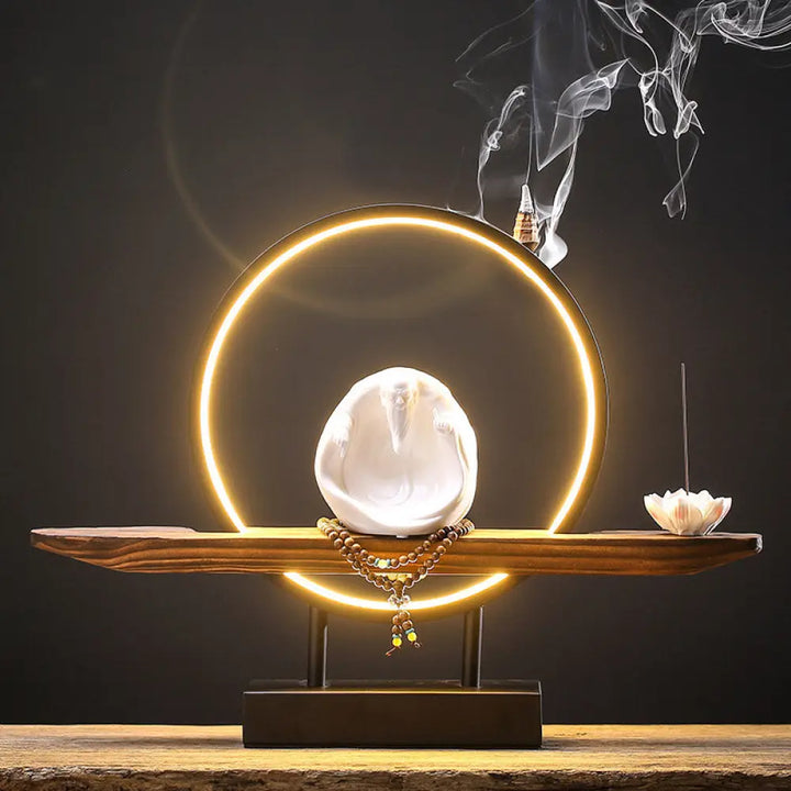 BWOOOH Buddha Avalokitesvara Ceramic Lotus Relaxation Incense Burner Decoration - Lao Tzu - Decorations Incense