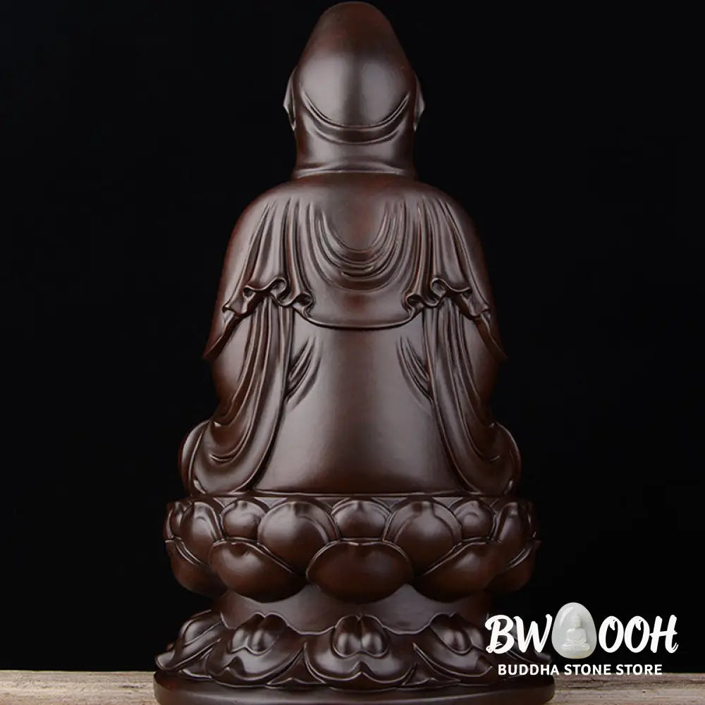 BWOOOH Avalokitesvara Ebony Lotus Harmony Blessing Home Decoration - Ebony - Decorations