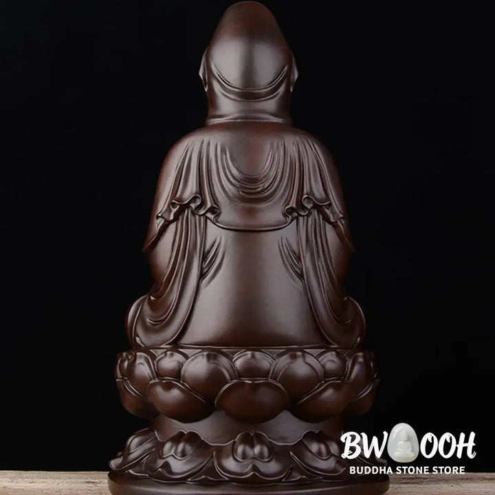 BWOOOH Avalokitesvara Ebony Lotus Harmony Blessing Home Decoration - Ebony - Decorations