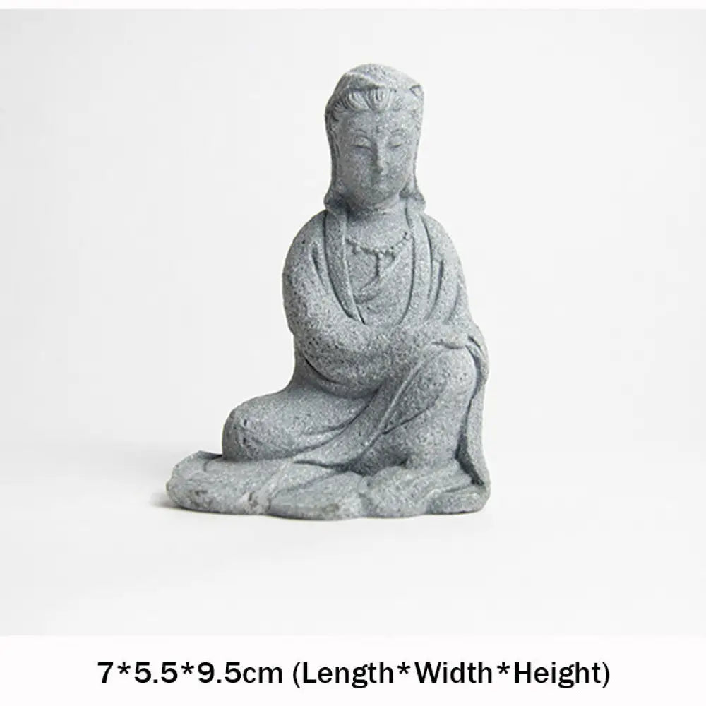 BWOOOH Avalokitesvara Statue Blessing Home Decoration - 7*5.5*9.5cm - Decorations