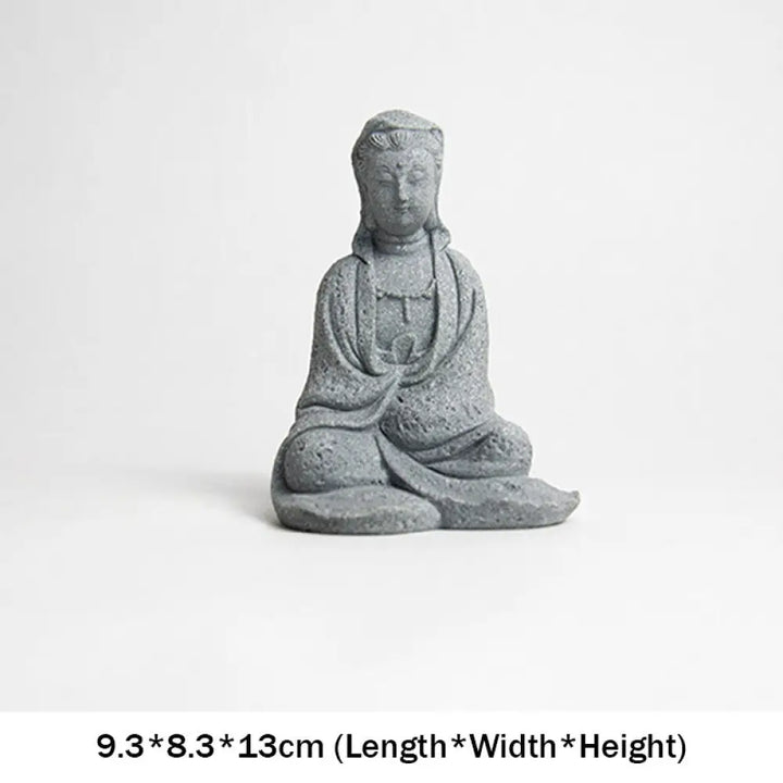 BWOOOH Avalokitesvara Statue Blessing Home Decoration - 9.3*8.3*13cm - Decorations