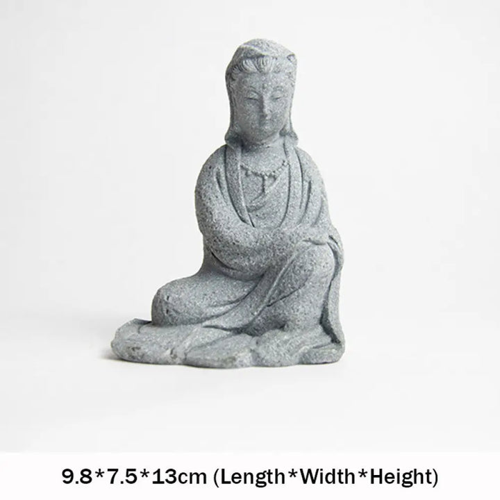 BWOOOH Avalokitesvara Statue Blessing Home Decoration - 9.8*7.5*13cm - Decorations