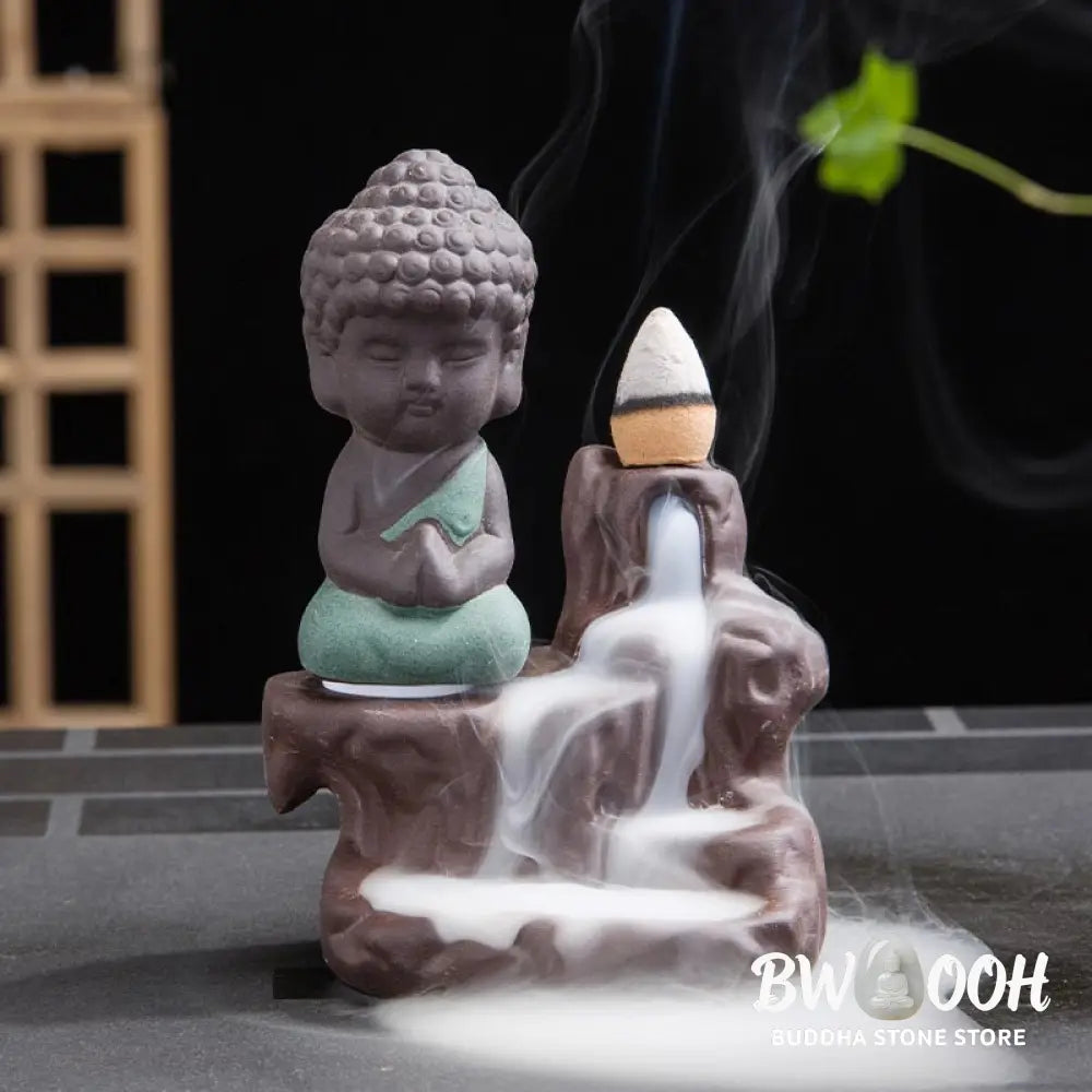 BWOOOH Backflow Smoke Fountain Ceramic Blessing Incense Burner Decoration - Decorations Incense Burner