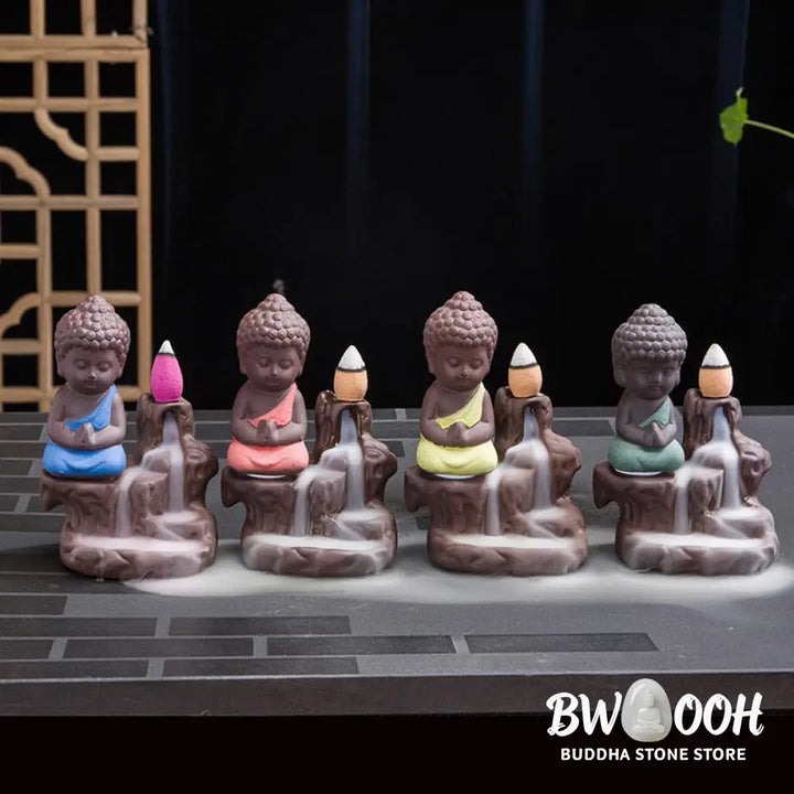 BWOOOH Backflow Smoke Fountain Ceramic Blessing Incense Burner Decoration - Decorations Incense Burner