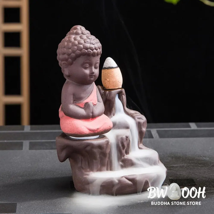 BWOOOH Backflow Smoke Fountain Ceramic Blessing Incense Burner Decoration - Decorations Incense Burner
