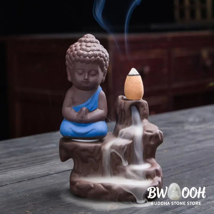 BWOOOH Backflow Smoke Fountain Ceramic Blessing Incense Burner Decoration - Decorations Incense Burner
