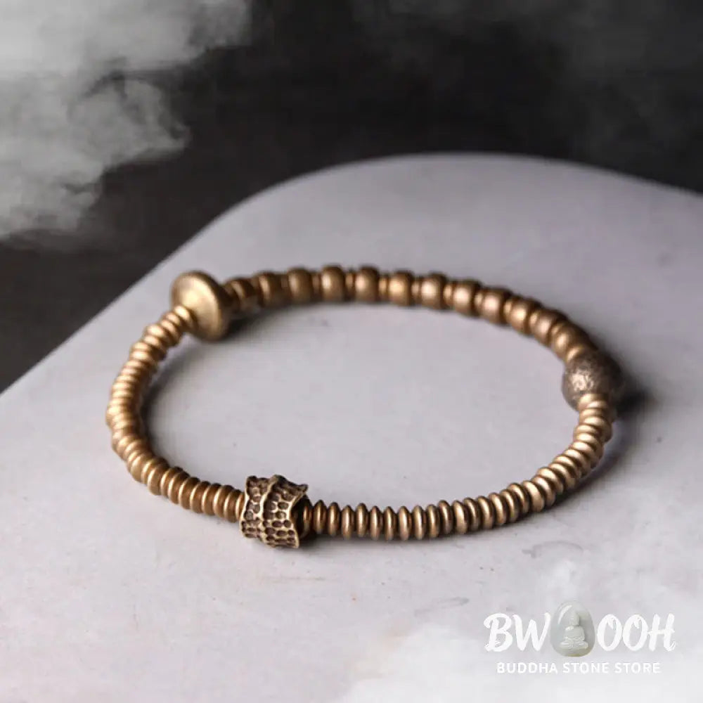 Buddha Stones Balance Copper Luck Brass Bracelet - BWOOOH - Bracelet