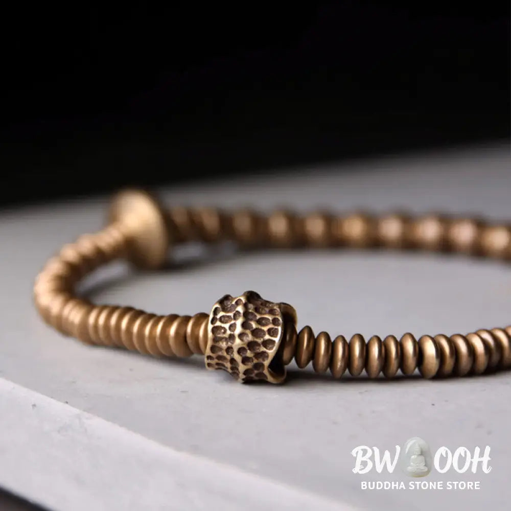 Buddha Stones Balance Copper Luck Brass Bracelet - BWOOOH - Bracelet