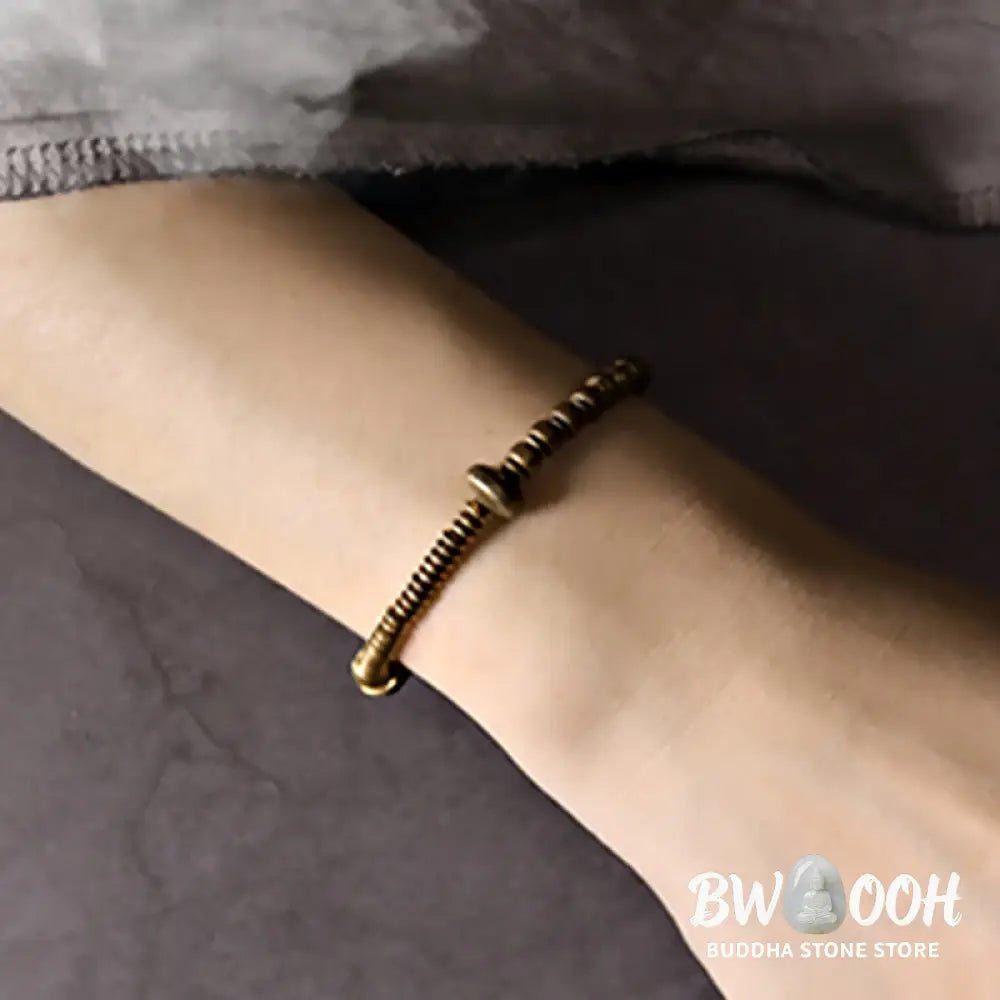 Buddha Stones Balance Copper Luck Brass Bracelet - BWOOOH - Bracelet