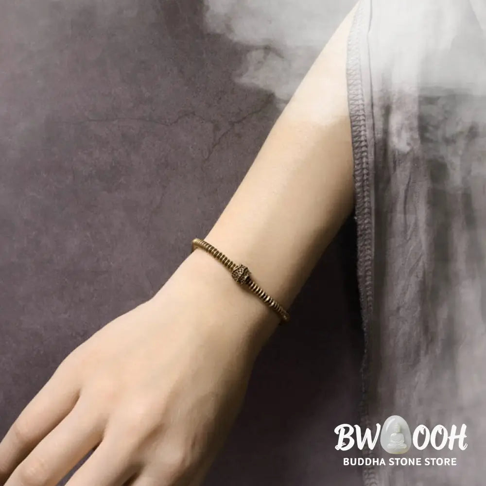 Buddha Stones Balance Copper Luck Brass Bracelet - BWOOOH - Bracelet