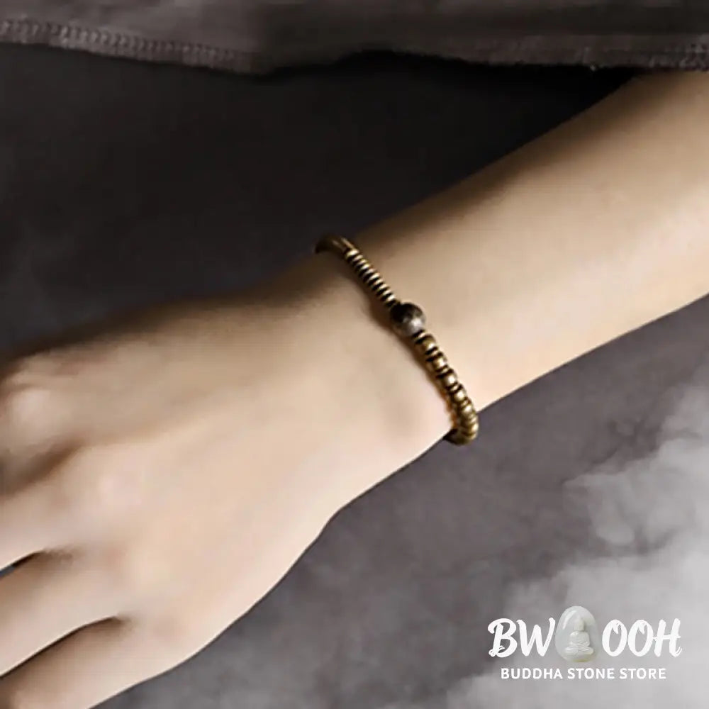 Buddha Stones Balance Copper Luck Brass Bracelet - BWOOOH - Bracelet