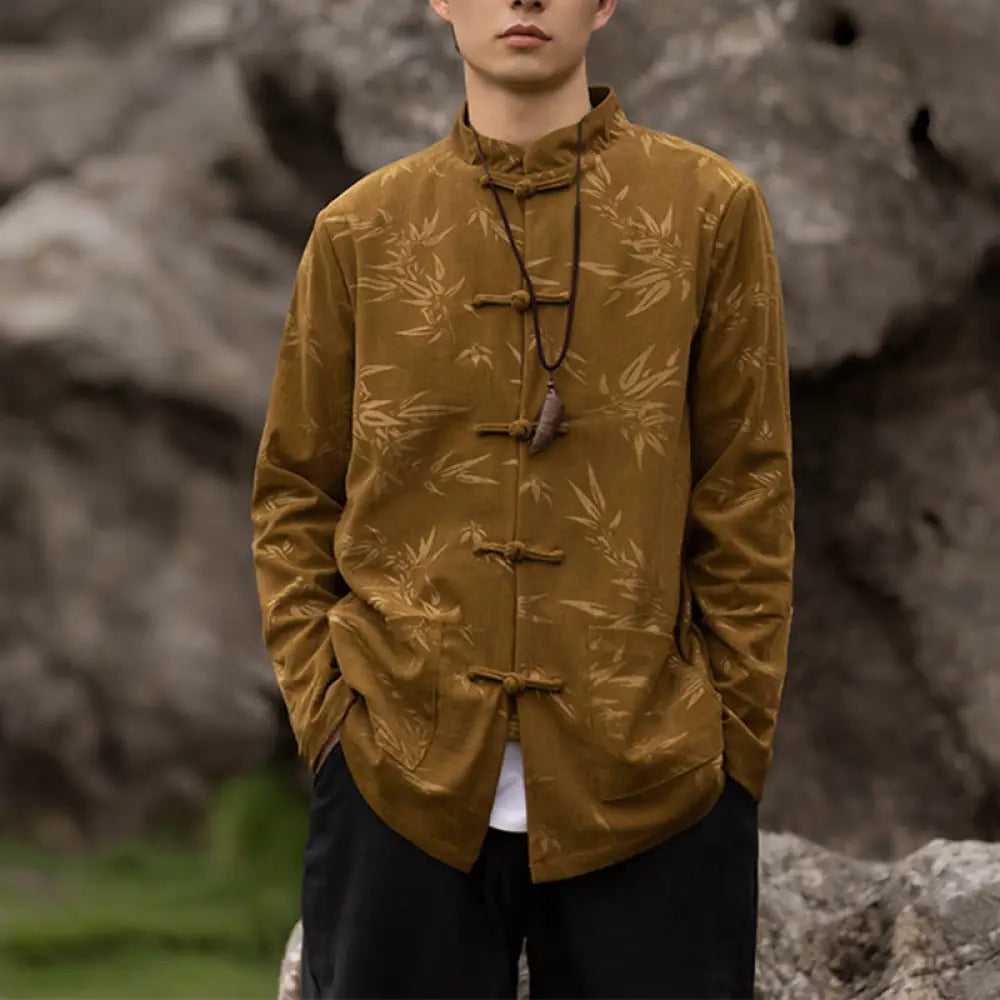 BWOOOH Bamboo Leaves Clothing Chinese Tang Suit Jacket Co